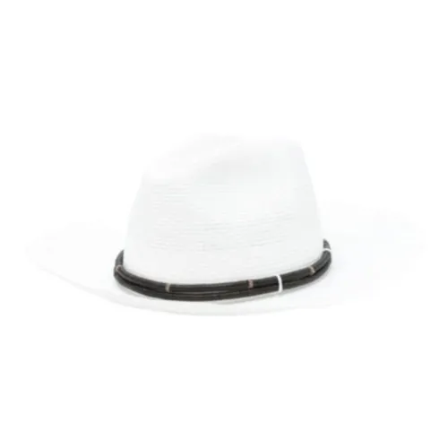 Brunello Cucinelli Leather Band embellished Fedora