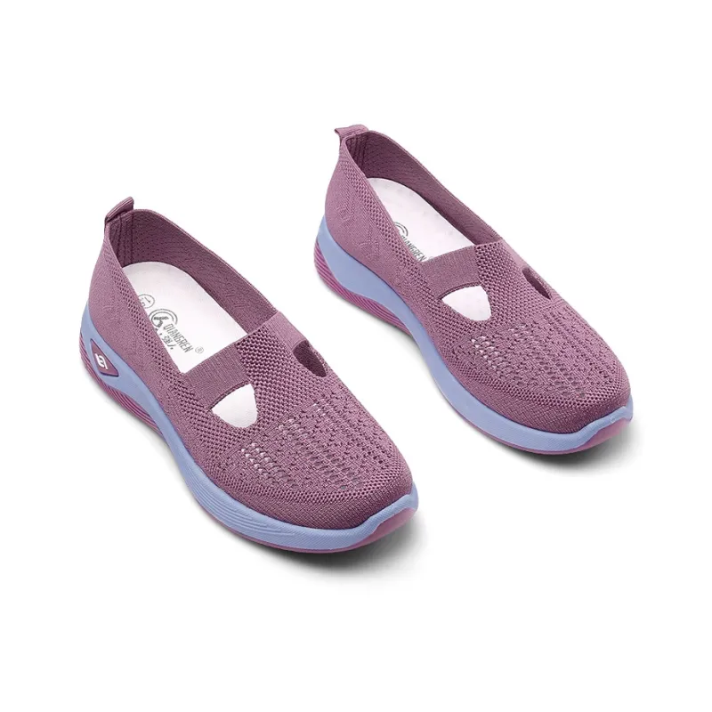 Strongman Casual Shoes Women's Low Top Taro/Black/Purple-14