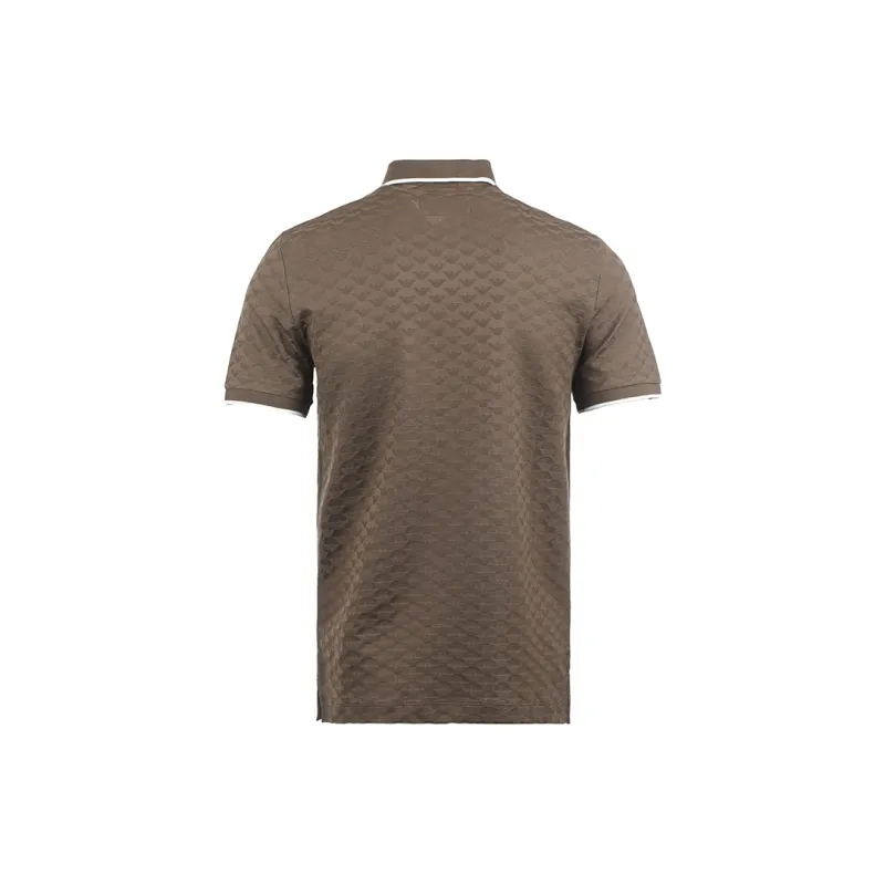 EMPORIO ARMANI SS25 Polo Shirt Men's Coffee-1