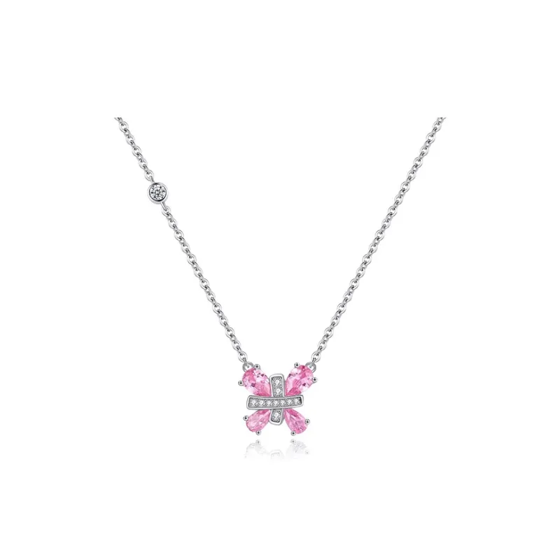 Brilliant Heart S925 Silver Necklaces Women's-0