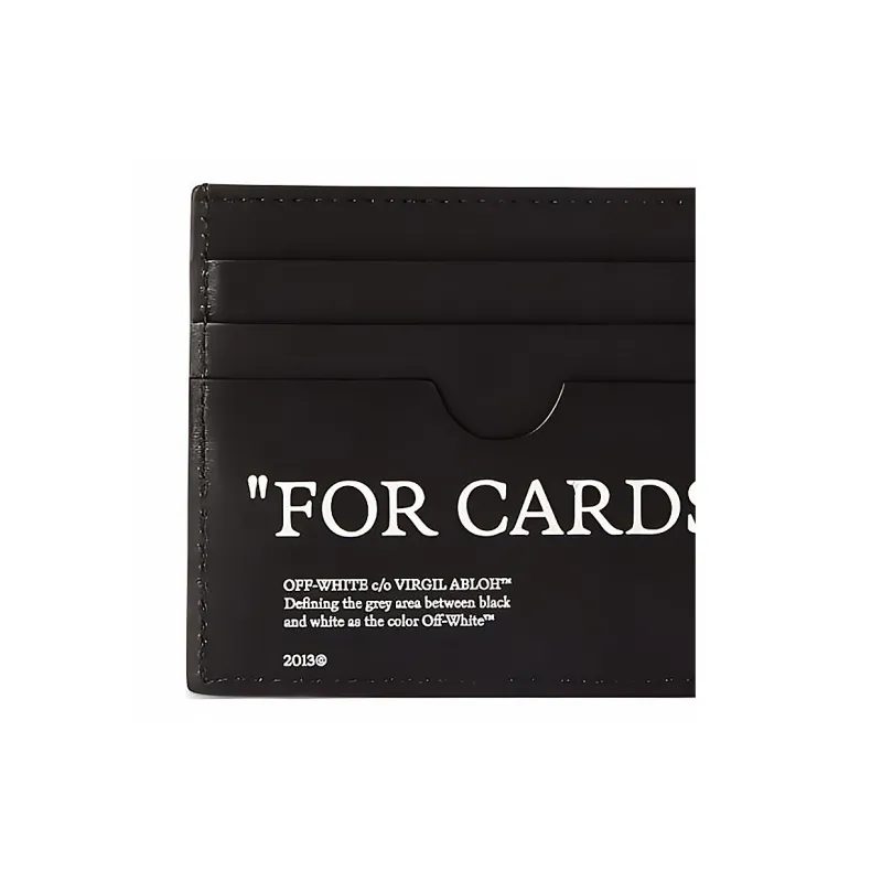 OFF WHITE Quote Card Holder Black-3