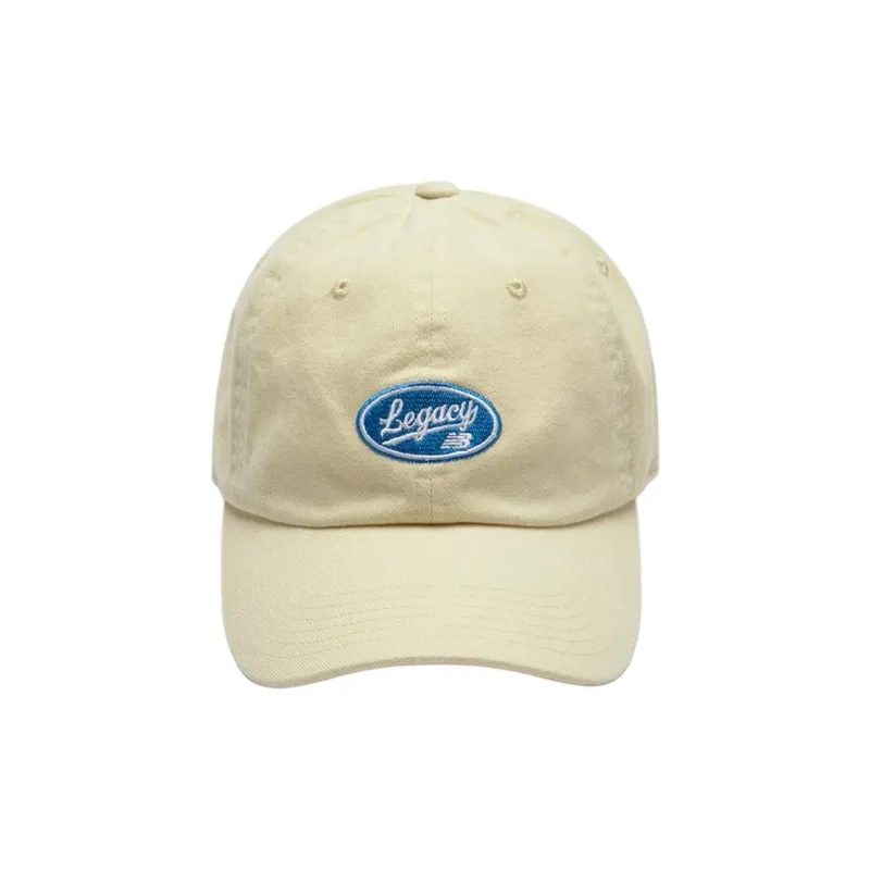 New Balance Cotton Baseball Caps Unisex Yellow-1