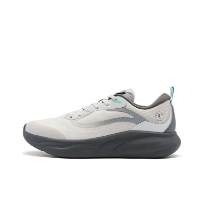 QIAODAN Light 1.0 Slip-Resistant Low-Top Running Shoes Men's Gray-0