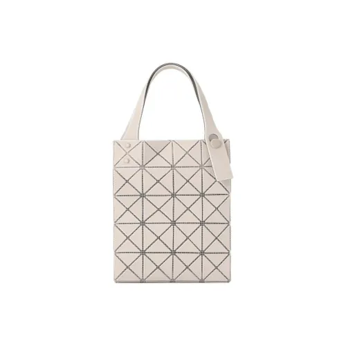 ISSEY MIYAKE Prism Polyvinyl Chloride Tote Bag Shopping Bag Handbag Women's Beige