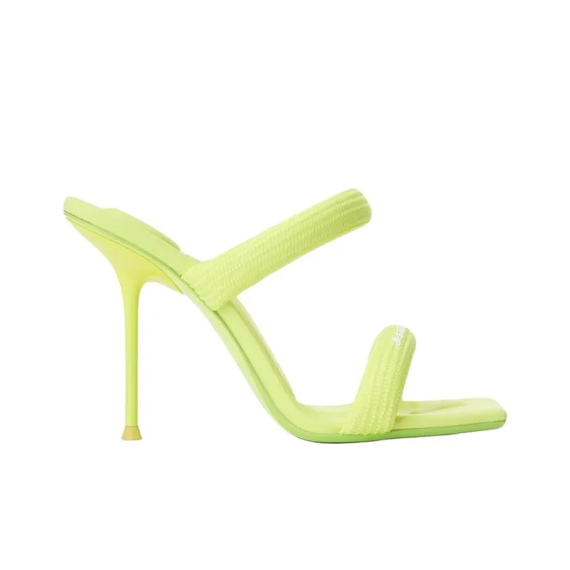 Alexander Wang Julie Slip-Resistant Slide Slippers Women's Fluorescent Yellow-1
