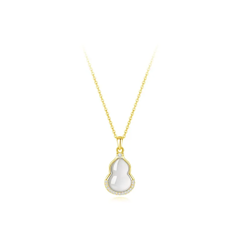 Ancient Jewelry Chalcedony Jade Necklaces Women's-6