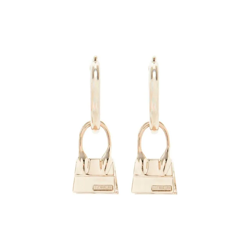 Jacquemus Chiquito Bag Charm Hoop Earrings-3