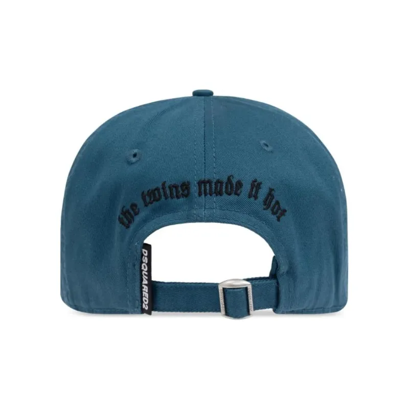 DSQUARED 2 Logo Patch Distressed Baseball Cap-1