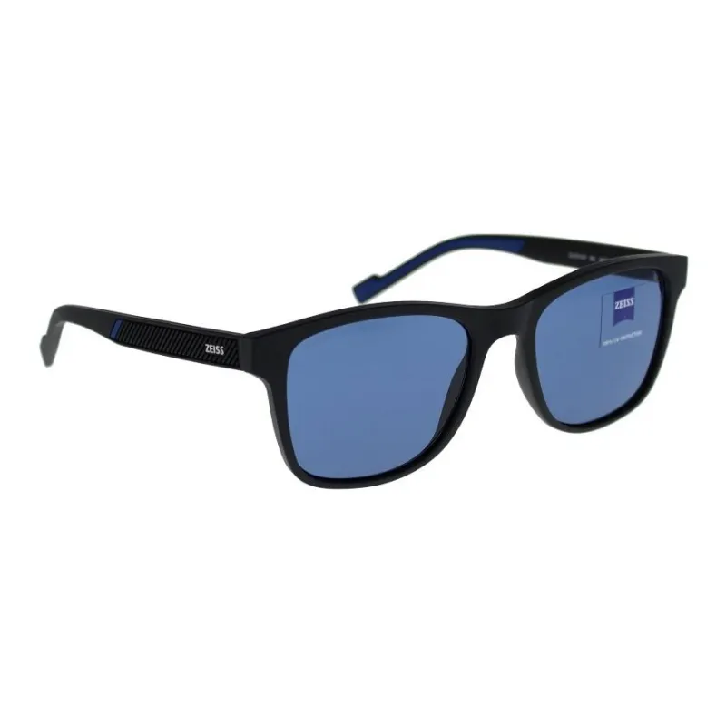 ZEISS Acetate Rectangular Sunglasses Men's Black-1
