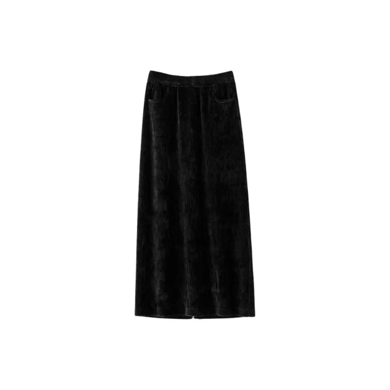 Late White Casual Long Skirt Women's-6