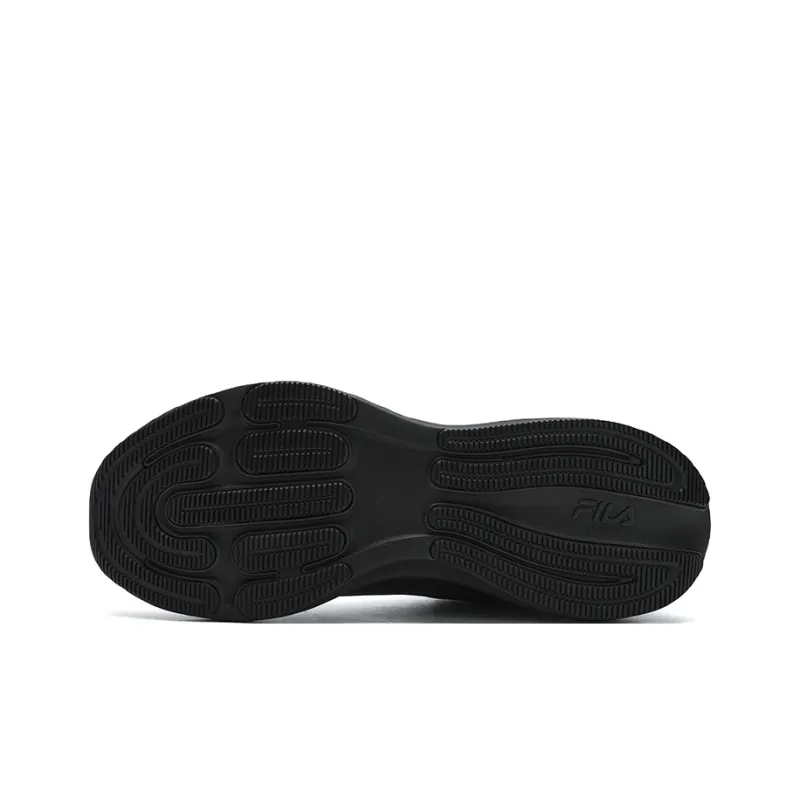 FILA Cushioning Wear-Resistant Low-Top Running Shoes Men's Black-5