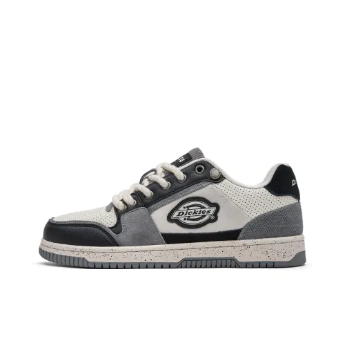 Dickies Low-Top Skateboard Shoes Men's Black White Gray