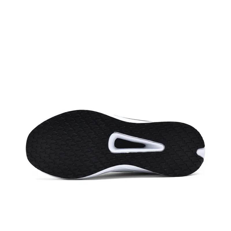 QIUTEXIONG Running Shoes Unisex Low Top Black White/White Orange/Light Gray-6