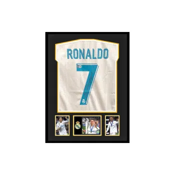 Three For Real Madrid Team Jersey Framed Outer Frame Approximately 65x85cm Unisex
