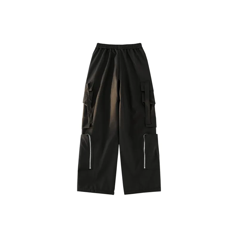 Ppge Casual Pants Unisex Black [Soft Shell]-1