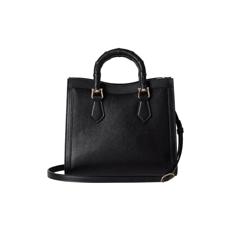 GUCCI Diana Leather Tote Bag, Shopping Bag, Shoulder Bag, Handbag Medium Size Women's Black-2