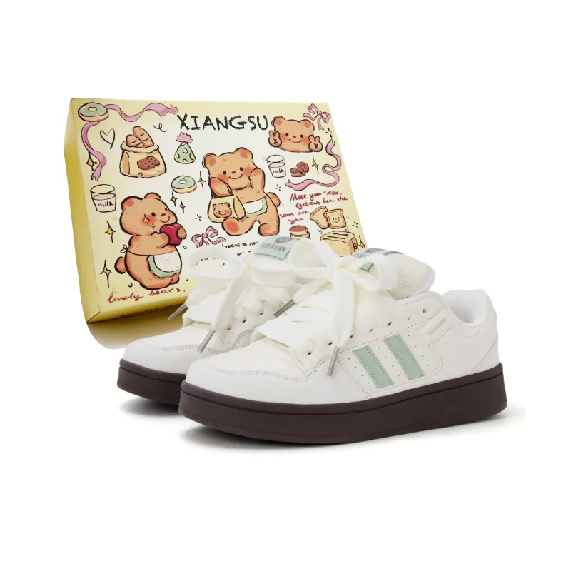 XIANGSU Anti-Slip Wear-Resistant Low-Top Skateboard Shoes Women's-0