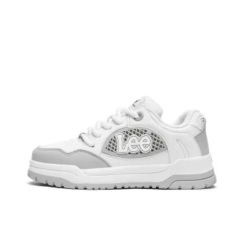 Lee Fashion Minimalist Style White Sneakers Commute Versatile Low Top Skateboard Shoes Men's