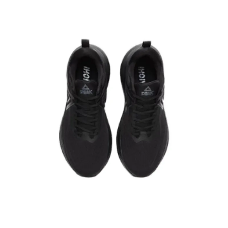 PEAK Cushioning, Slip Resistant, Abrasion Resistant, Impact Resistant, Rebound Low Top Running Shoes Men's Black-2