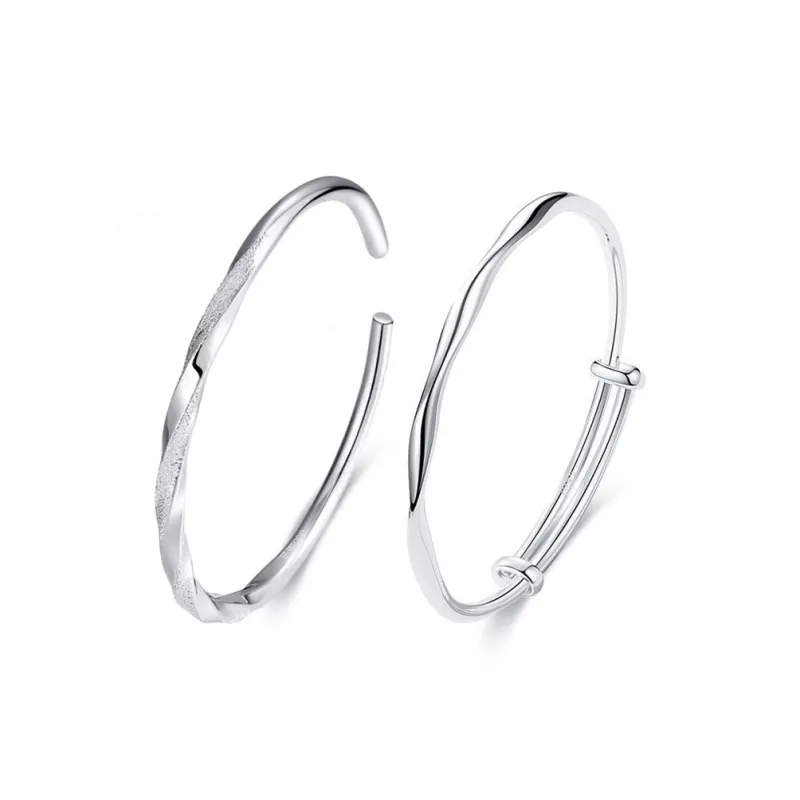 CGC S999 Fine Silver Bangles Unisex-8