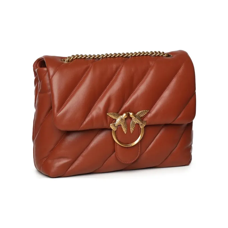 PINKO Love Big Puff Chain Linked Shoulder Bag-1