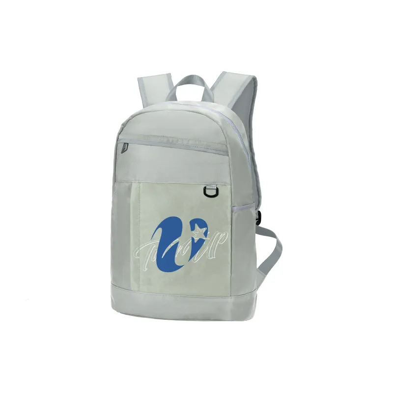 TURN UP Polyester Backpack Regular Unisex Gray-1