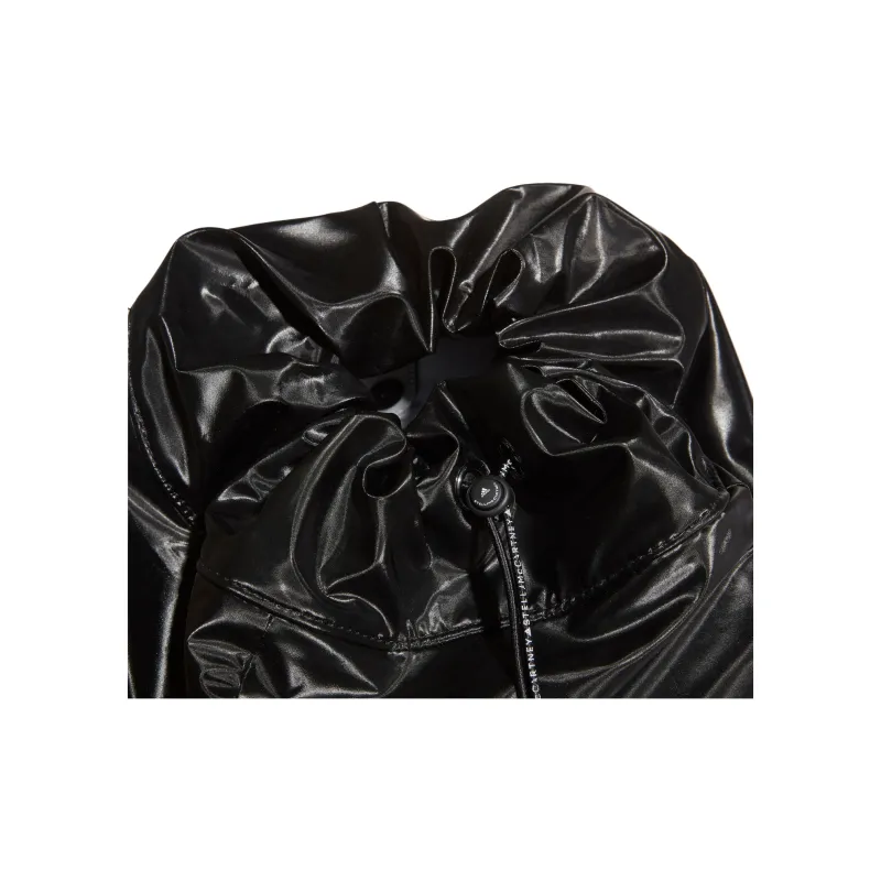 Adidas Stella McCartney Collaboration Artificial Leather Bonded Polyurethane Backpack Regular Women's Black-3