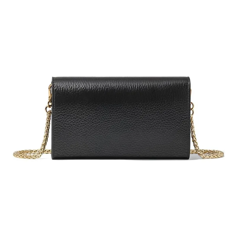 Braccialini Leather Wallet Women's Black-2