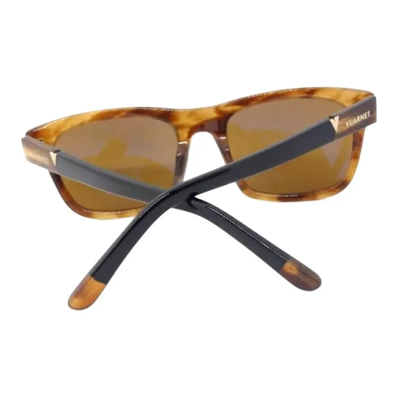 Vuarnet Acetate Plastic Rectangular Sunglasses Men's Tortoiseshell-2