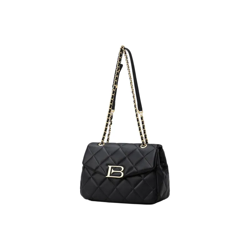 MILLIE'S Cow Leather Underarm Crossbody Bag, Shoulder Bag Women's Black/Ecru-2