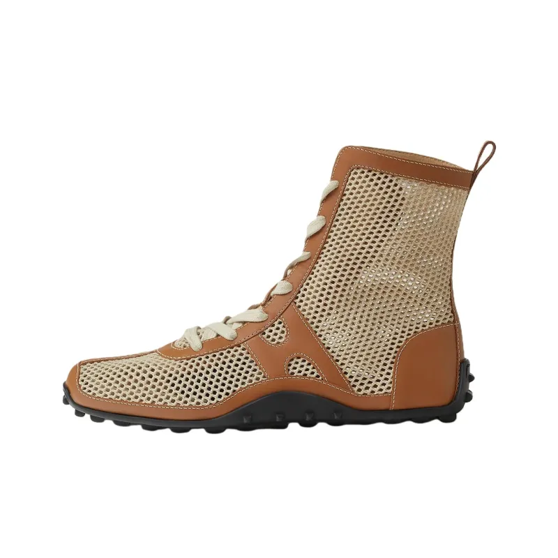 HERMES Kiatsu High-Top Casual Shoes Women's Brown-0
