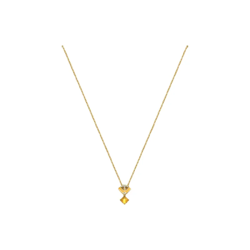 TIANWANG Citrine S925 Silver Necklaces Women's-1