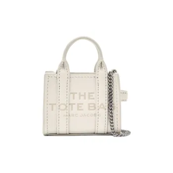 MARC JACOBS Leather One Shoulder Handbags Nano Women's Cotton White