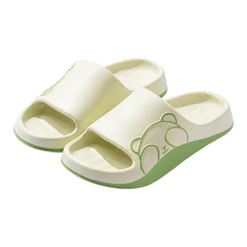 BEAR UNION Unisex Home Slippers Olive Green