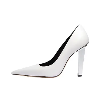 MICHAEL KORS Halle Chunky Heel High Heels 11cm Women's White