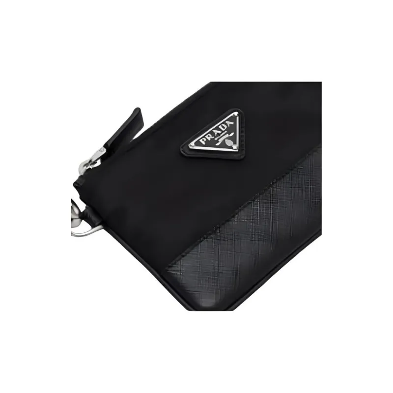 PRADA Logo Plaque Zipped Coin Purse-4