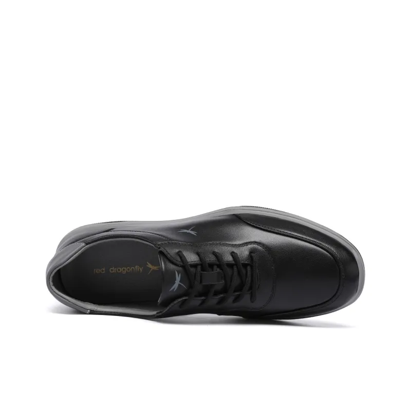 RED DRAGONFLY Leather Sports Shoes Wear resistant And Lightweight Low Top Casual Leather Travel Shoes-3
