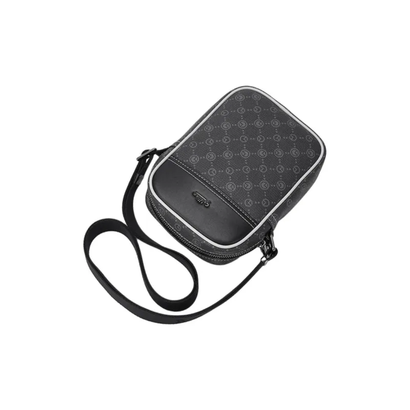 GOLDLION PVC Shoulder Bag Trumpets Men's Black-5