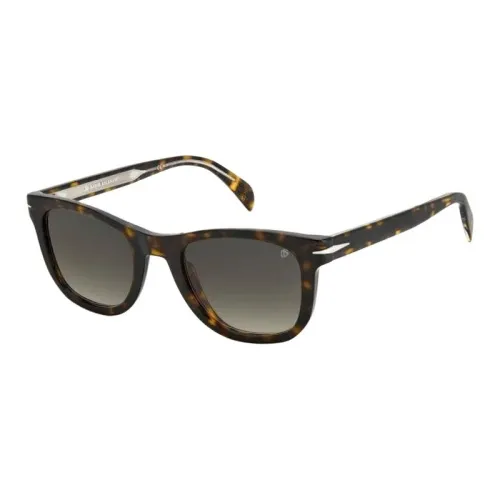 David Beckham Plastic Square Sunglasses Men's Tortoiseshell