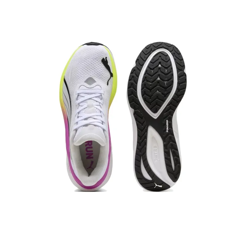 PUMA Electrify Nitro 4 Anti Slip Wear Resistant Low Top Running Shoes Women's White-3