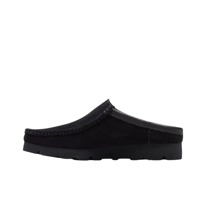 Clarks Abrasion Resistant Closed Toe Slippers Men's Black-1