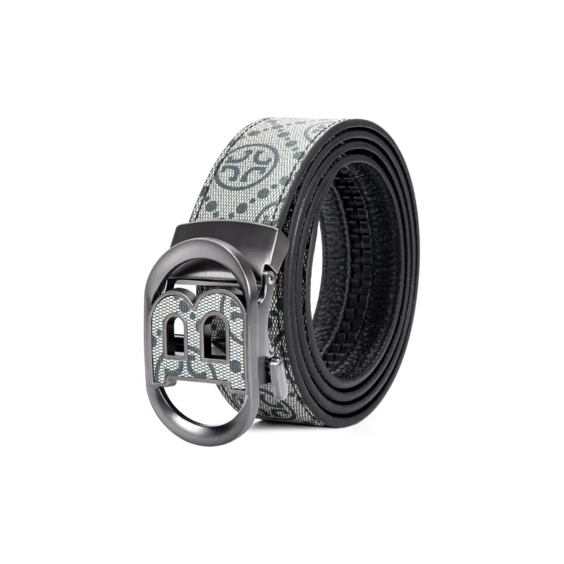 FORTEI Boyfriend, Cow Leather Belts Men's Vintage Blue Width 3.5cm Gift Box Set-14