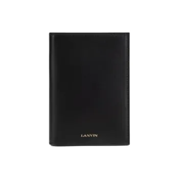 Lanvin Cow Leather Card Holder Women's Black