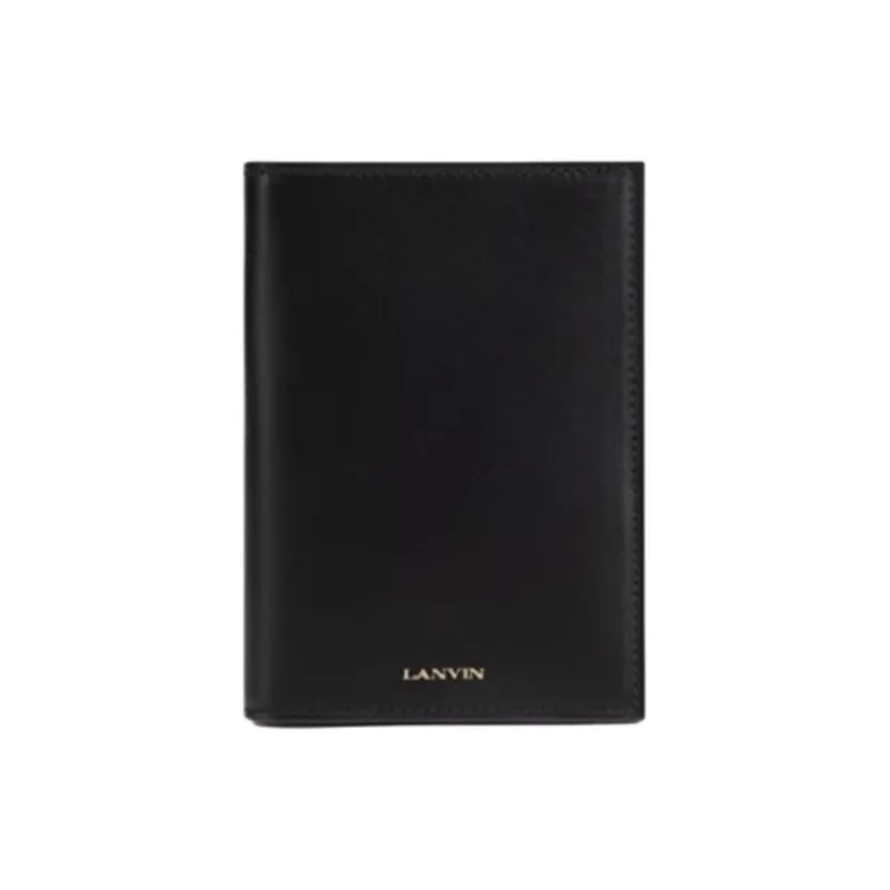 Lanvin Cow Leather Card Holder Women's Black-0