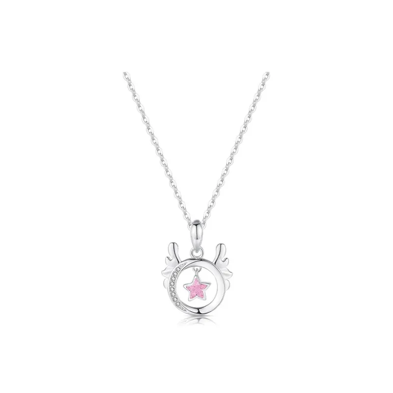 Brilliant Heart S925 Necklaces Women's-0