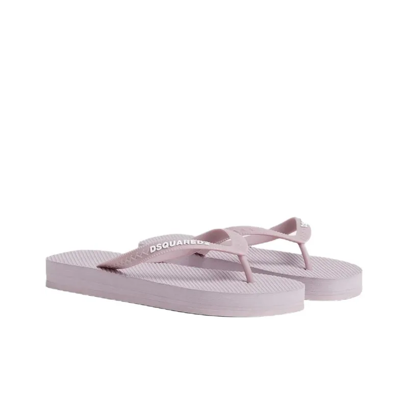 DSQUARED 2 Logo Detailed Flip Flops-2