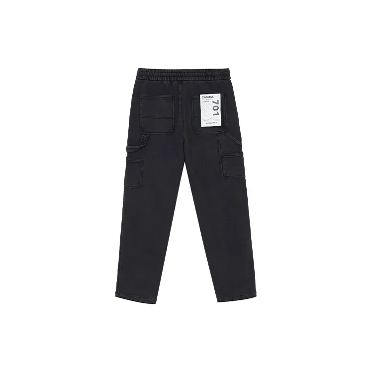 JACK JONES· Knitted Sports Pants Men's Black-1