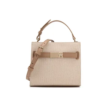 Tommy Hilfiger Artificial Leather Crossbody Handbag Women's Light Khaki