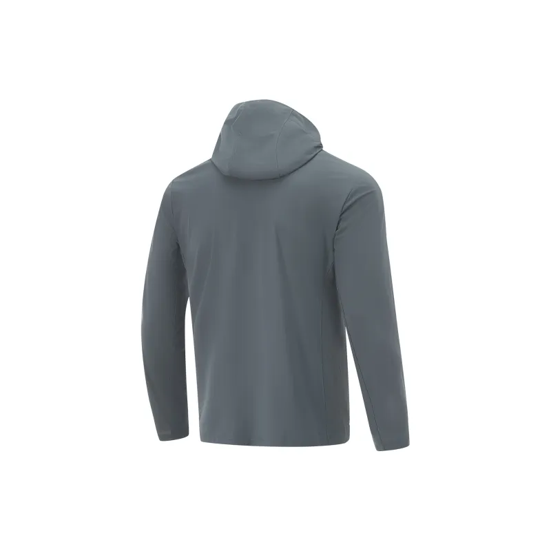 LiNing Fitness Series Jackets Coats Men's Thunderstorm Gray-1