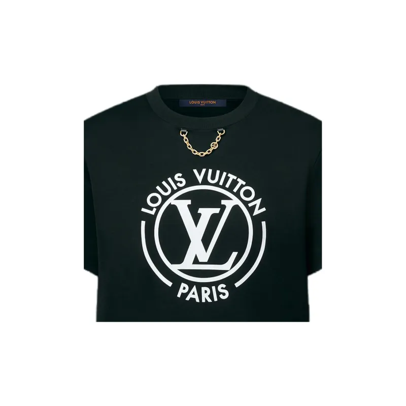 LOUIS VUITTON Flocked Lv T-Shirt-4
